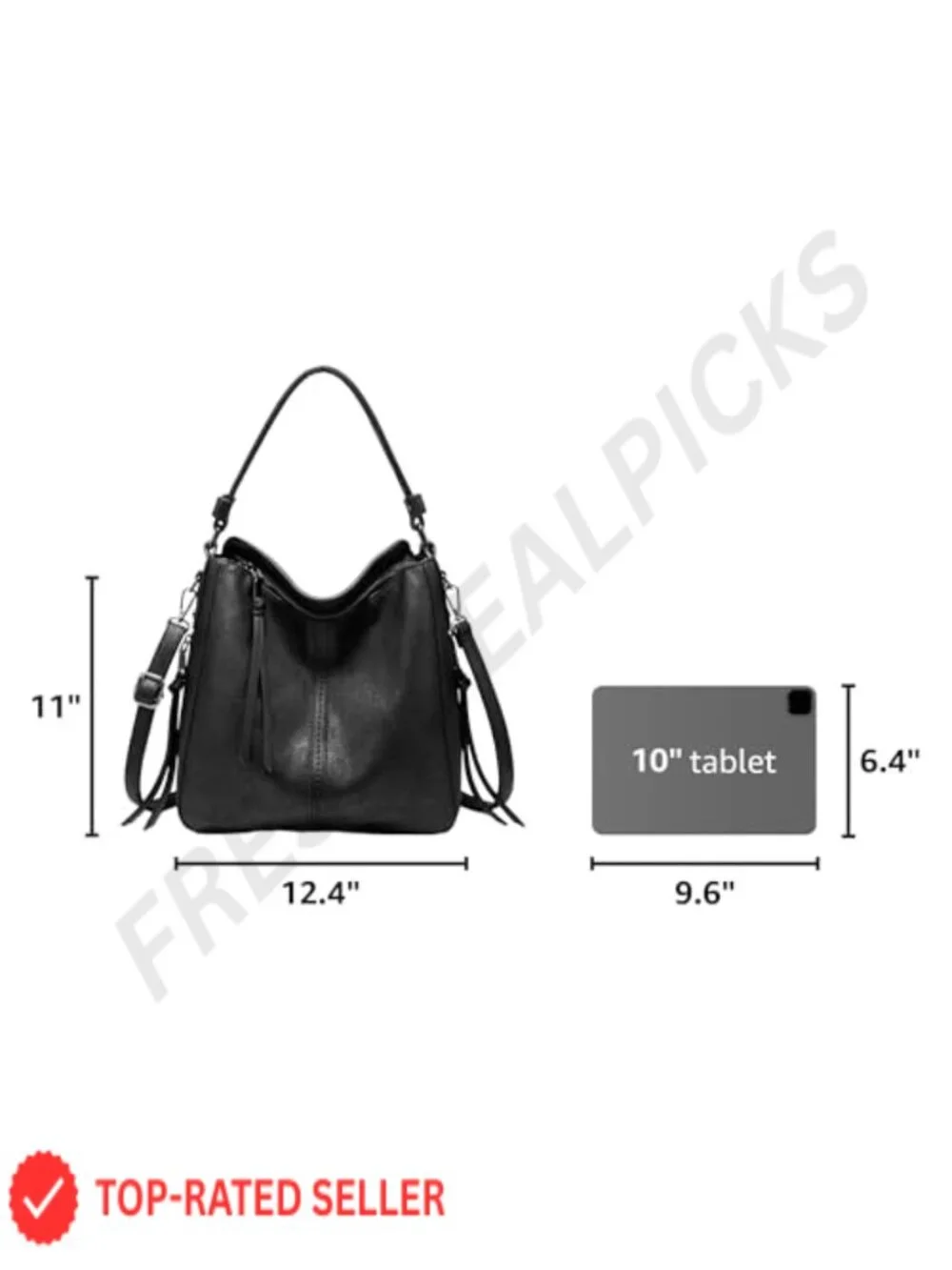 Women's Hobo Crossbody Bag Faux Leather Large Capacity Multi-Pocket Adjustable